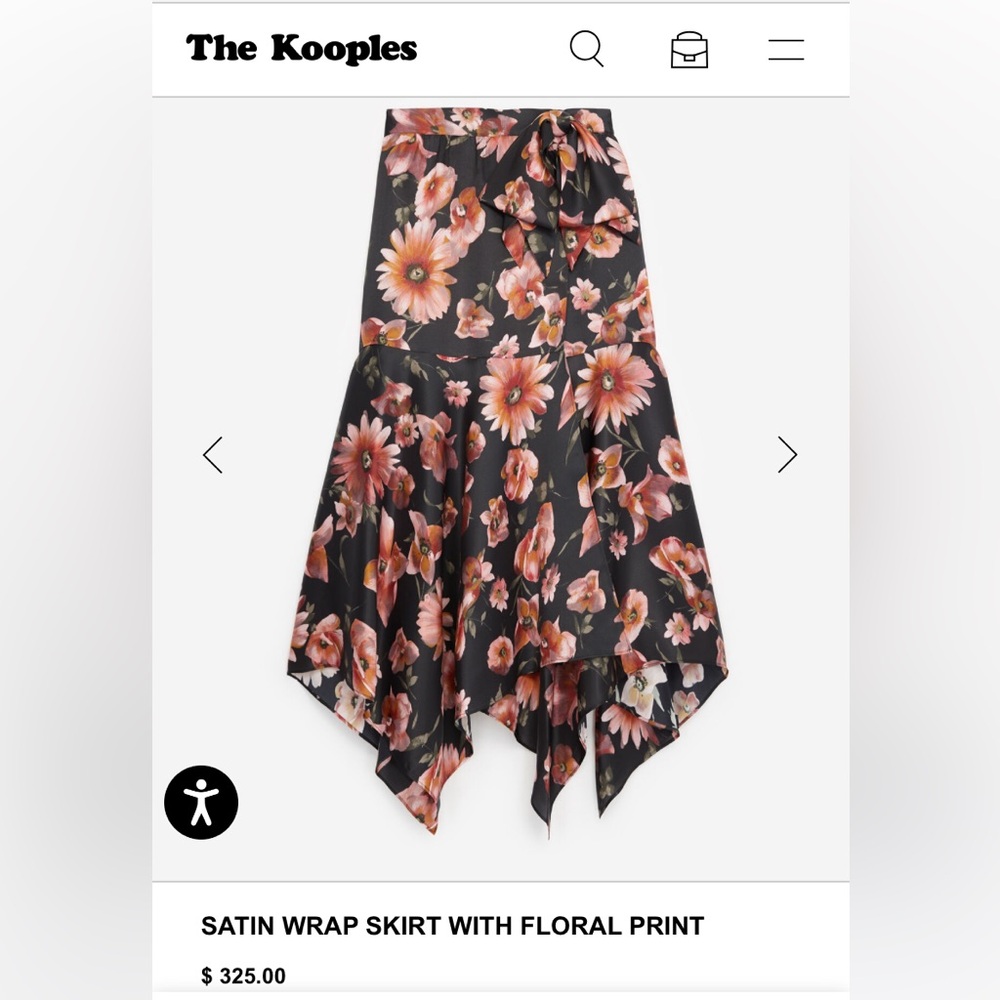 the kooples floral skirt